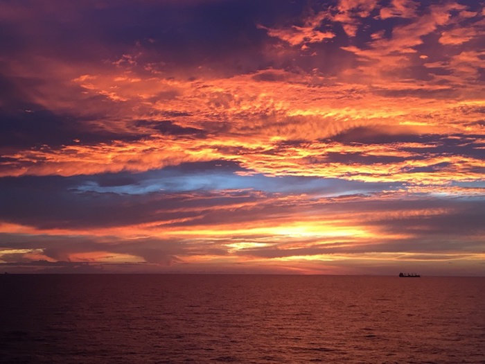 cruise sunset - ship mate cruise photo