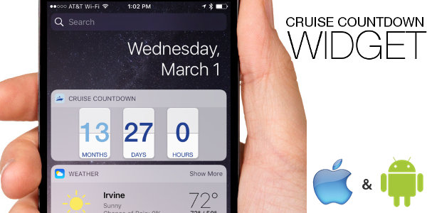 Cruise Countdown Widget Main