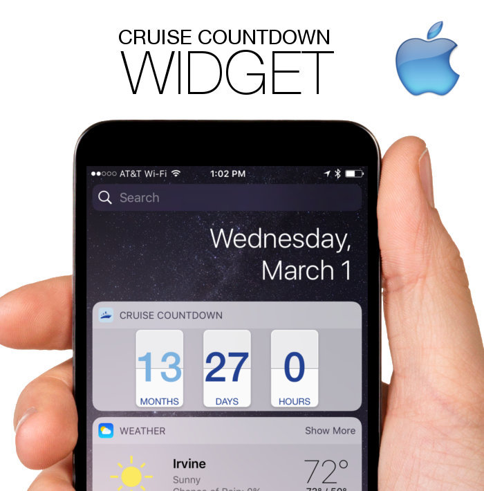Cruise Countdown Widget iPhone