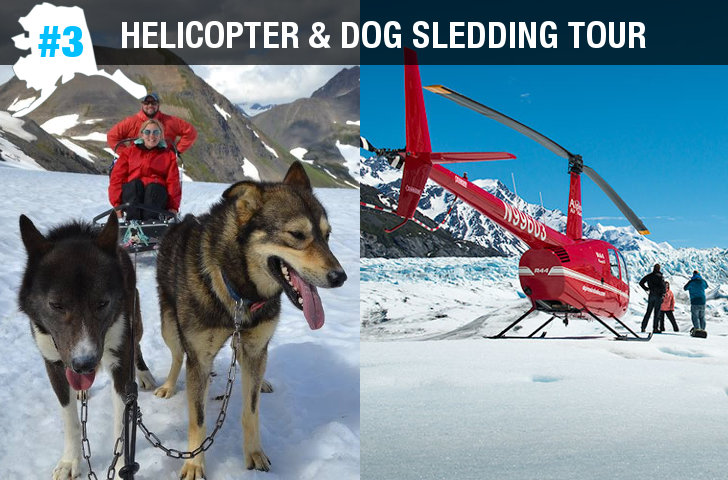 Helicopter and Dog Sledding Tour