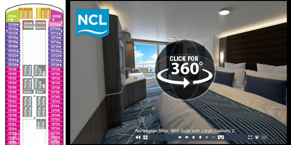 Norwegian Bliss Cabin 360 Main
