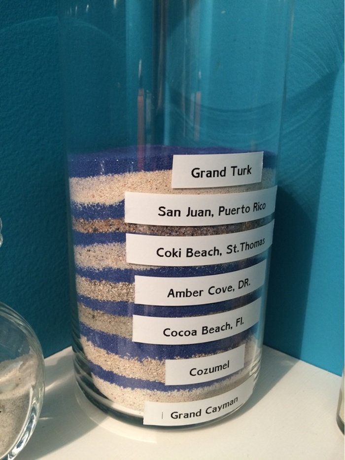 sand from the beaches i've been