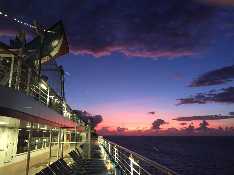 Sunrise going to Dominica - Carnival Breeze - Yellow6