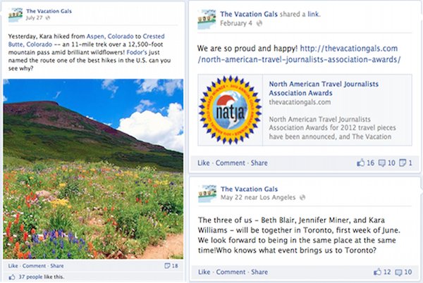The Vacation Gals Facebook