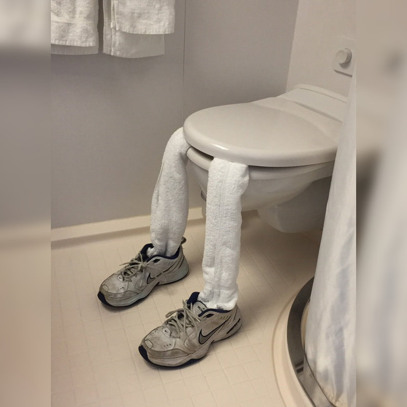Towel...legs lol - Enchantment of the Seas - its4me