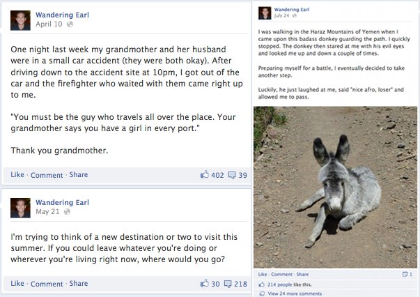 Wandering Earl Facebook