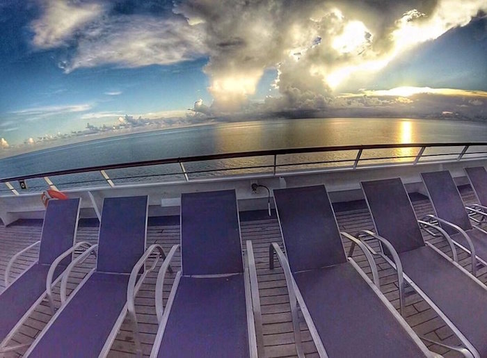 beach chairs cruise