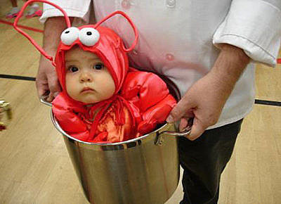 crab boiled baby costume