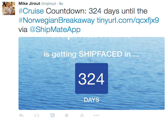 cruise countdown on twitter