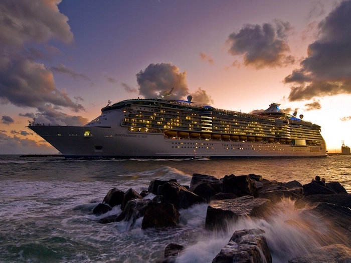 cruise ship sunset amazing