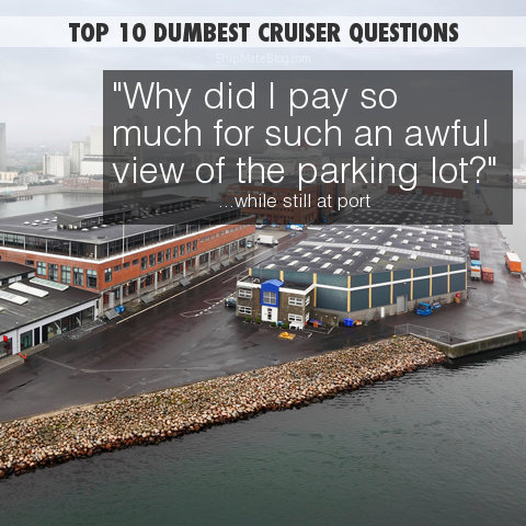 dumbest cruiser questions - port parking lot