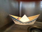floating origami ship floating origami ship
