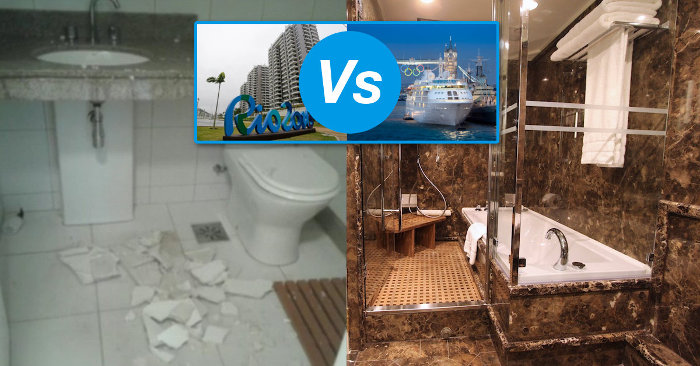 olympic village vs cruise ship