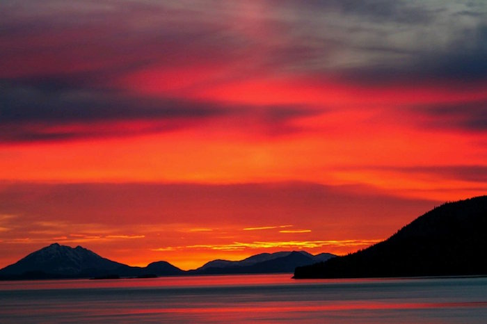 red sunset cruise