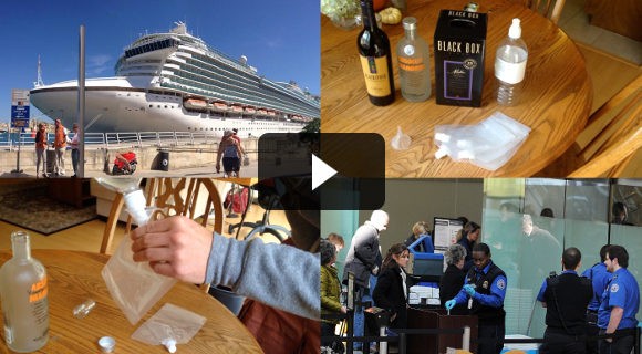 smuggle booze on a cruise ship