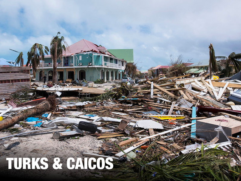 turks caicos hurricane damage